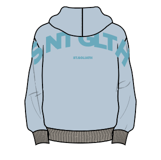 St Goliath Boys Influence Hoodie (Size 8-16) - Light Blue