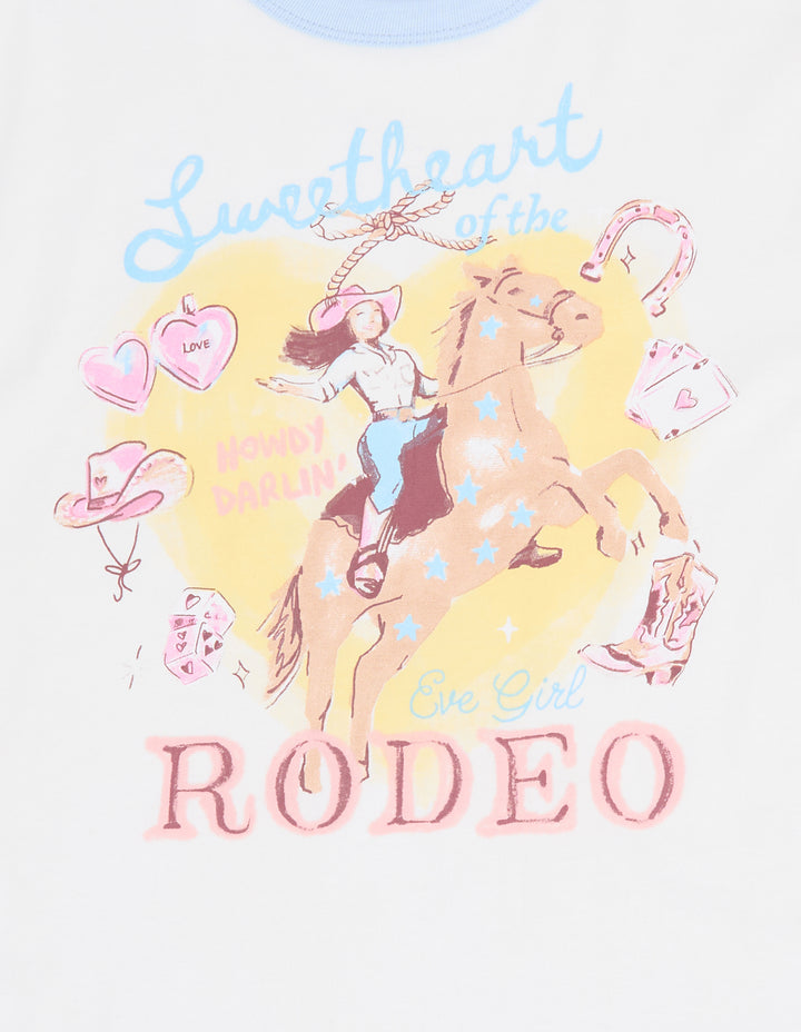 Eve Girl Lasso Ringer Tee (Size 3-7) - Vintage White - view 6