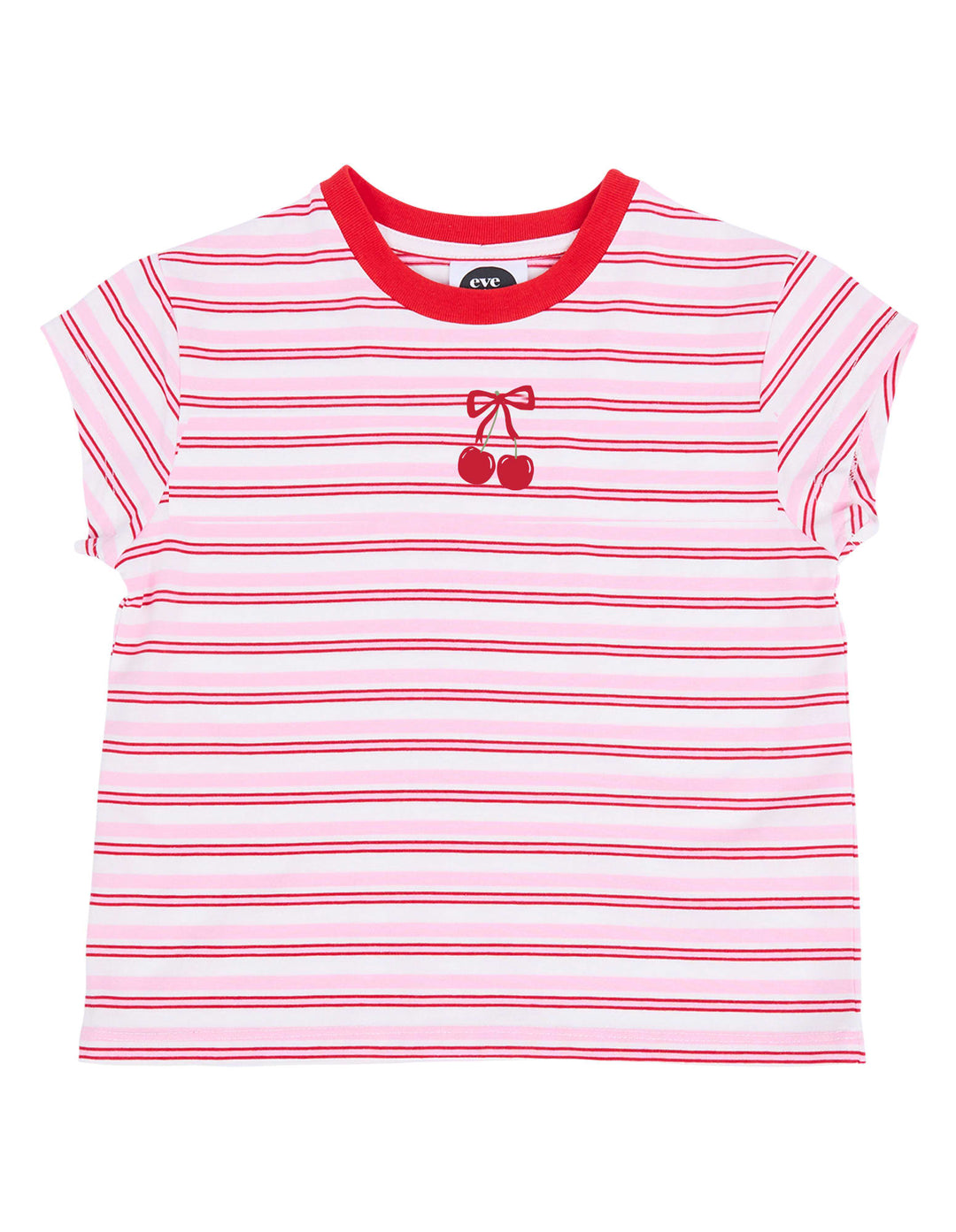 Eve Girl Daisy Stripe Tee (Size 3-7) - Pink - photo 1 of 2