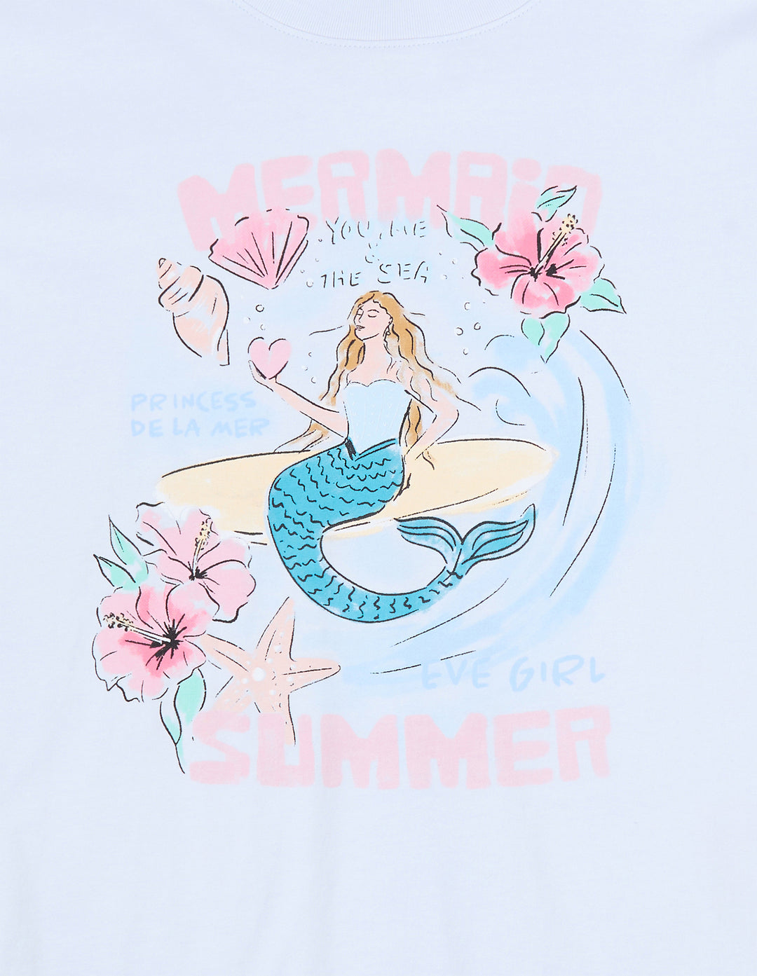 Eve Girl Under The Sea Tee (Size 8-16) - Light Blue - view 3