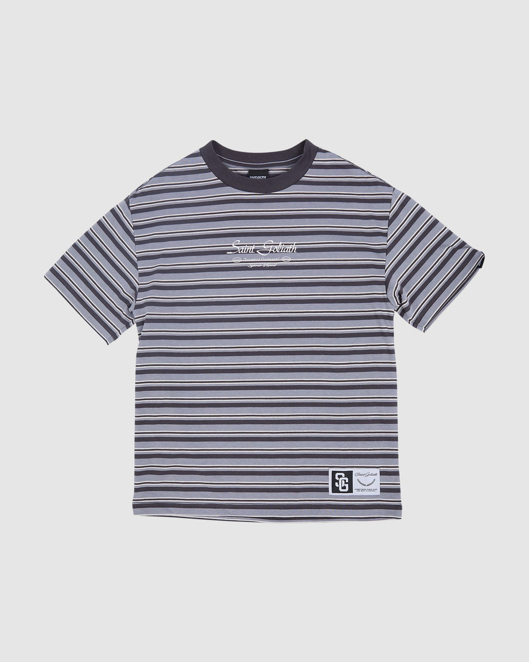 St Goliath Boys Stripe Ringer Tee (Size 3-7) - Black - photo 1 of 3