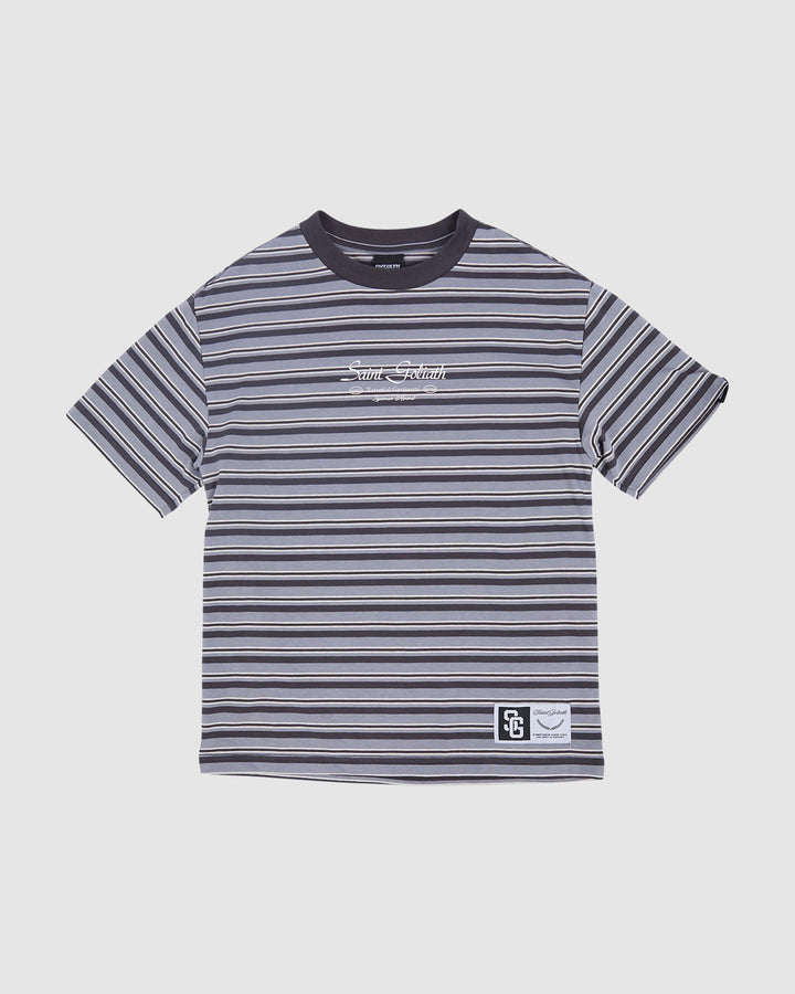 St Goliath Boys Stripe Ringer Tee (Size 8-16) - Black - photo 5 of 7