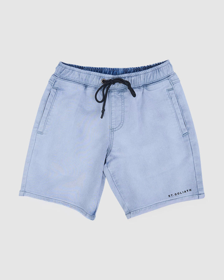 St Goliath Boys Fairhaven Short (Size 8-16) - Ice Blue Wash - photo 1 of 3