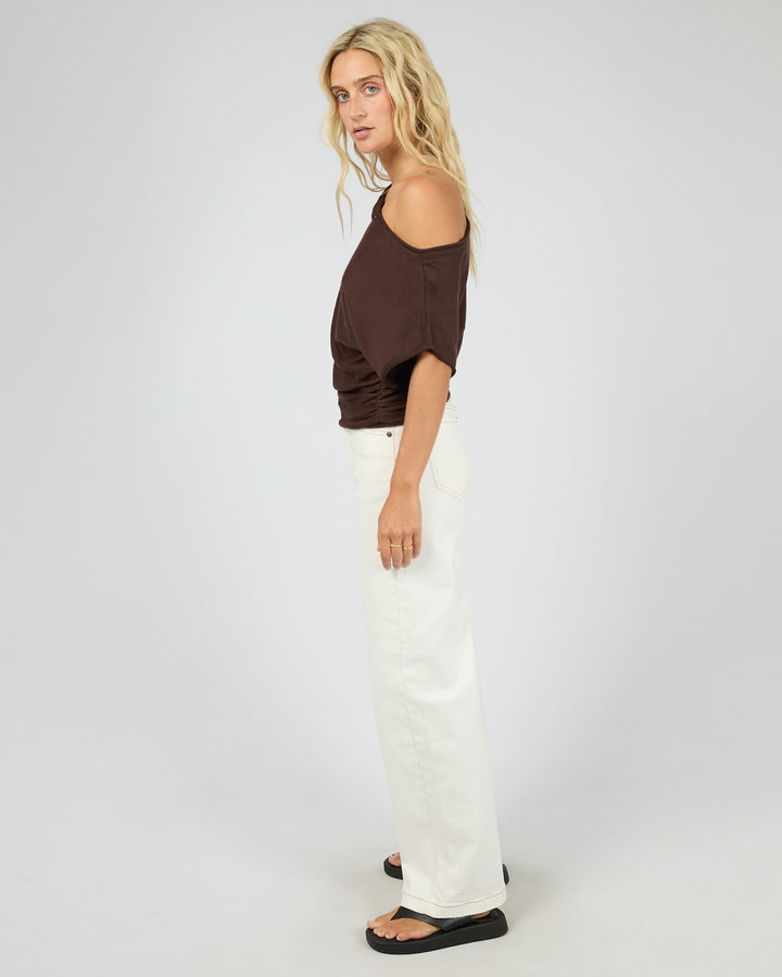 All About Eve Orla Off The Shoulder Top - Brown - photo 6 of 6