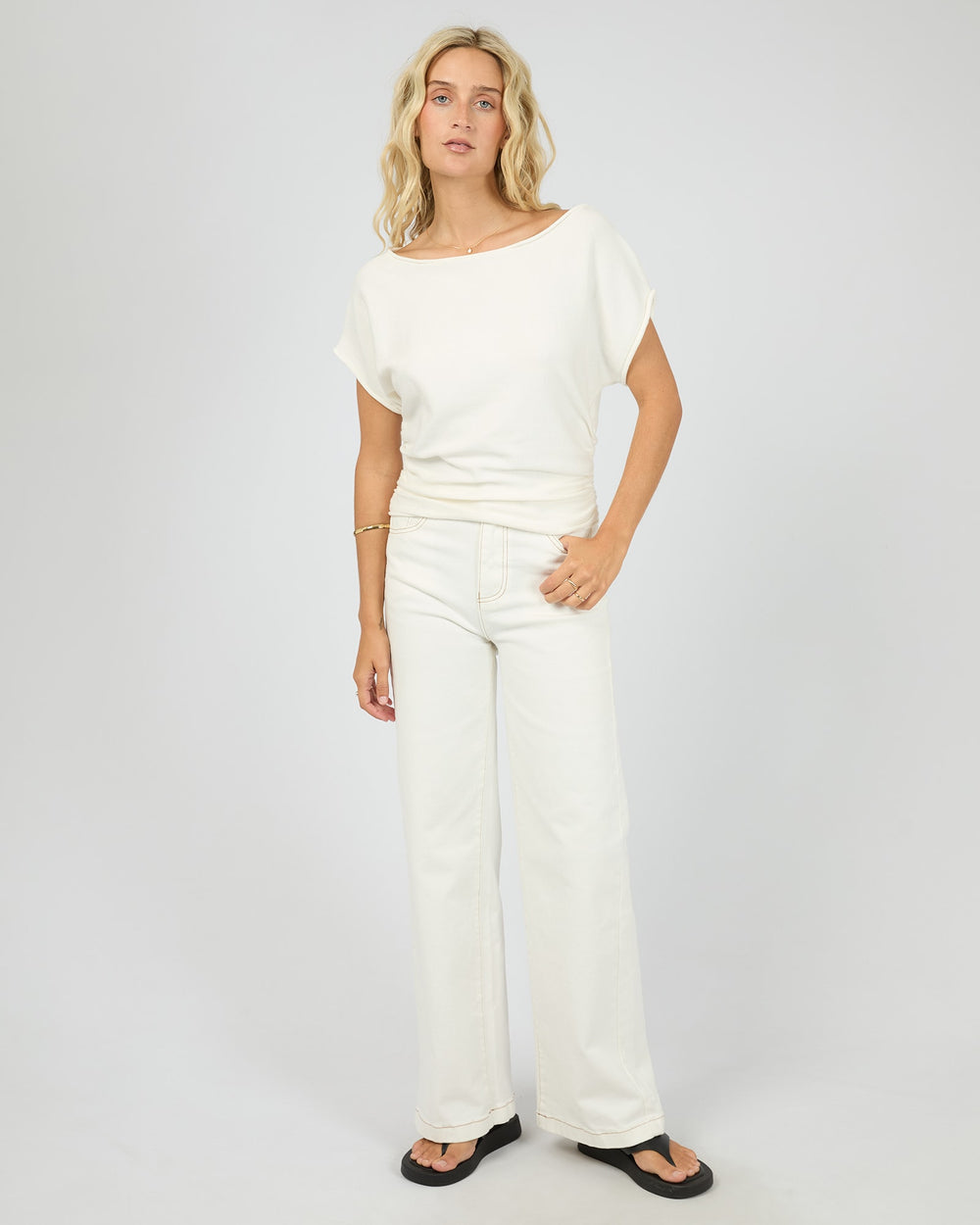 All About Eve Orla Off The Shoulder Top - Vintage White - photo 2 of 6