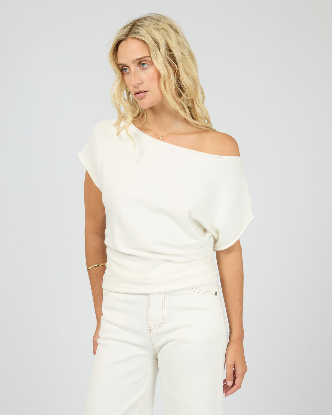 All About Eve Orla Off The Shoulder Top - Vintage White - photo 4 of 6