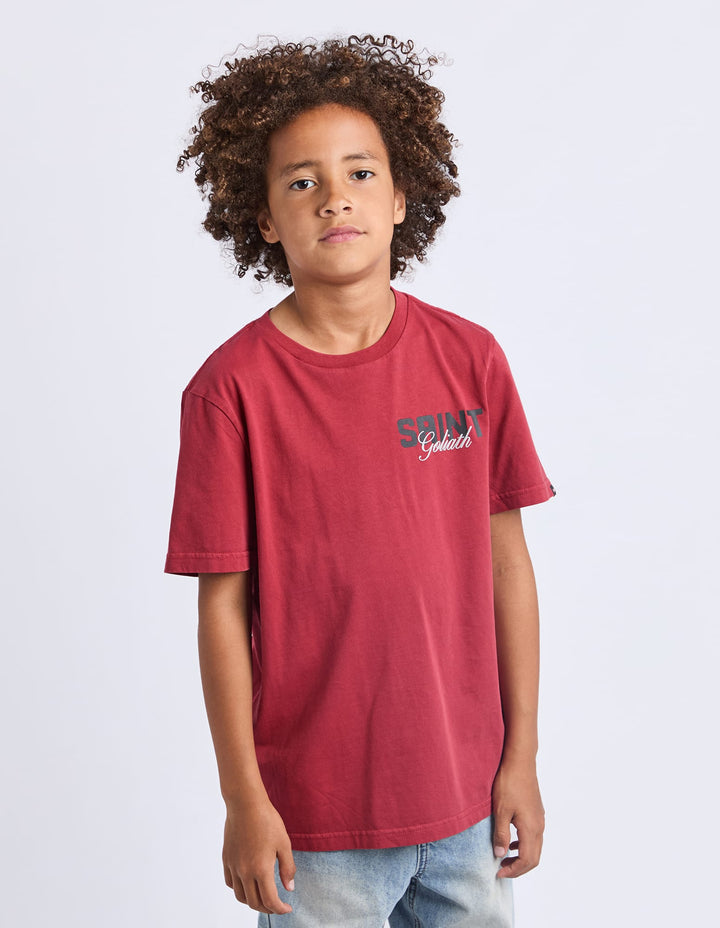 St Goliath Boys Upside Tee (Size 8-16) - Red - photo 4 of 7