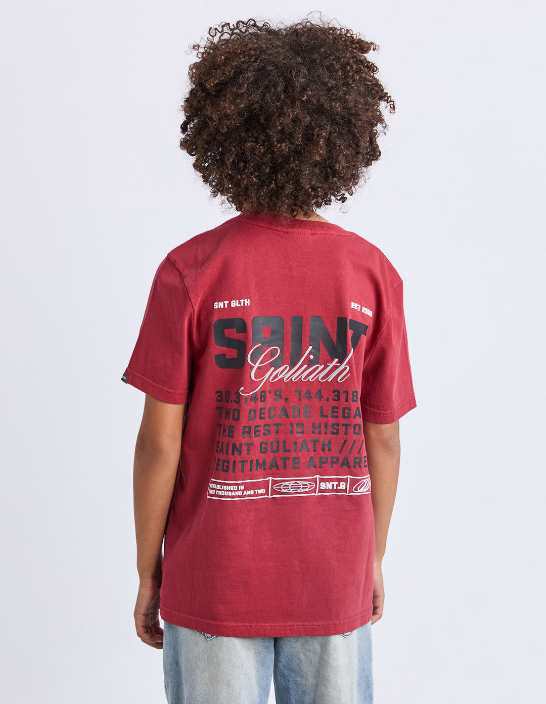 St Goliath Boys Upside Tee (Size 8-16) - Red - photo 5 of 7