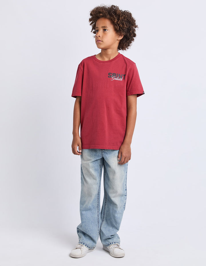 St Goliath Boys Upside Tee (Size 8-16) - Red - photo 7 of 7
