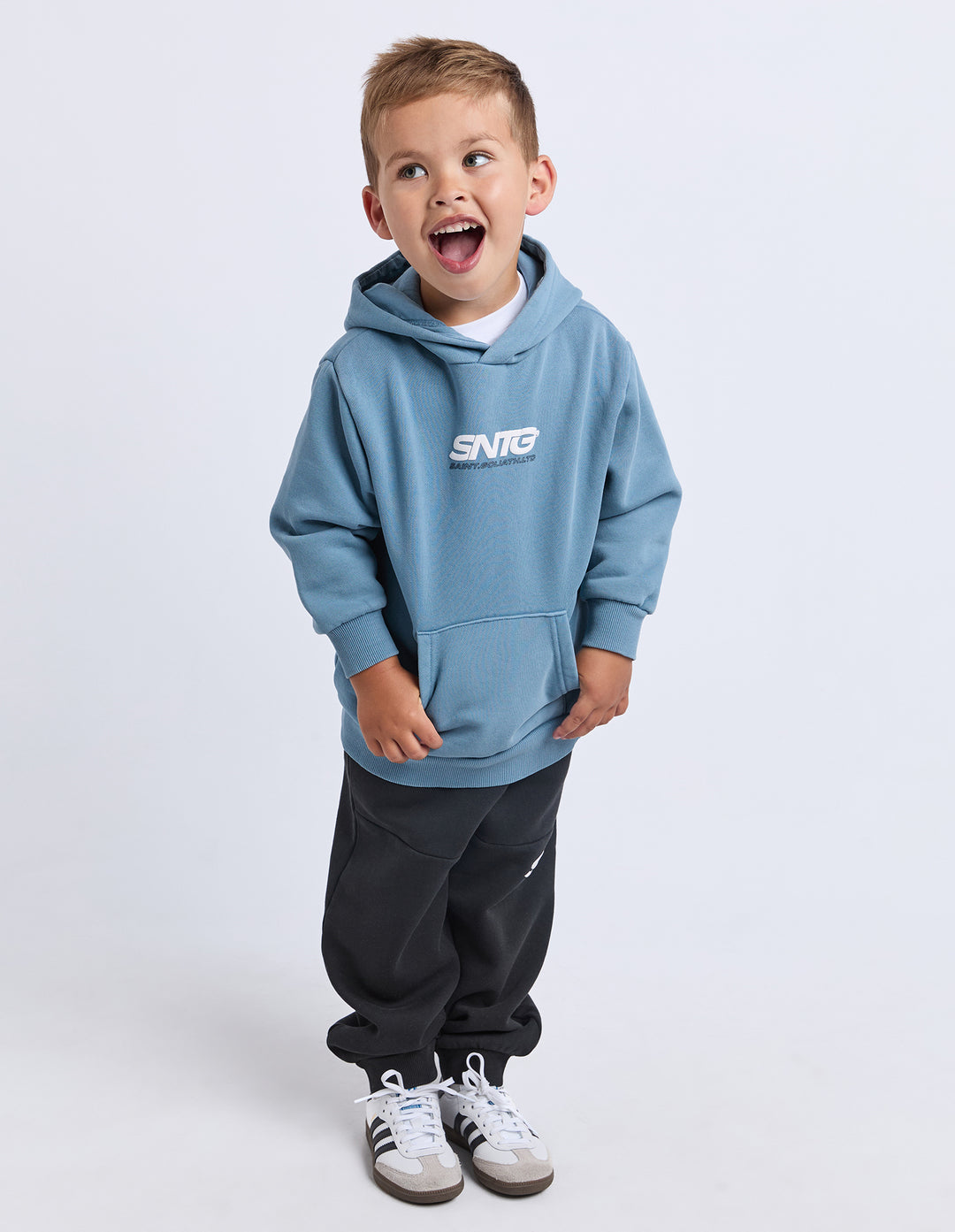 St Goliath Boys Challenger Hoodie (Size 3-7) - Mid Blue - view 4