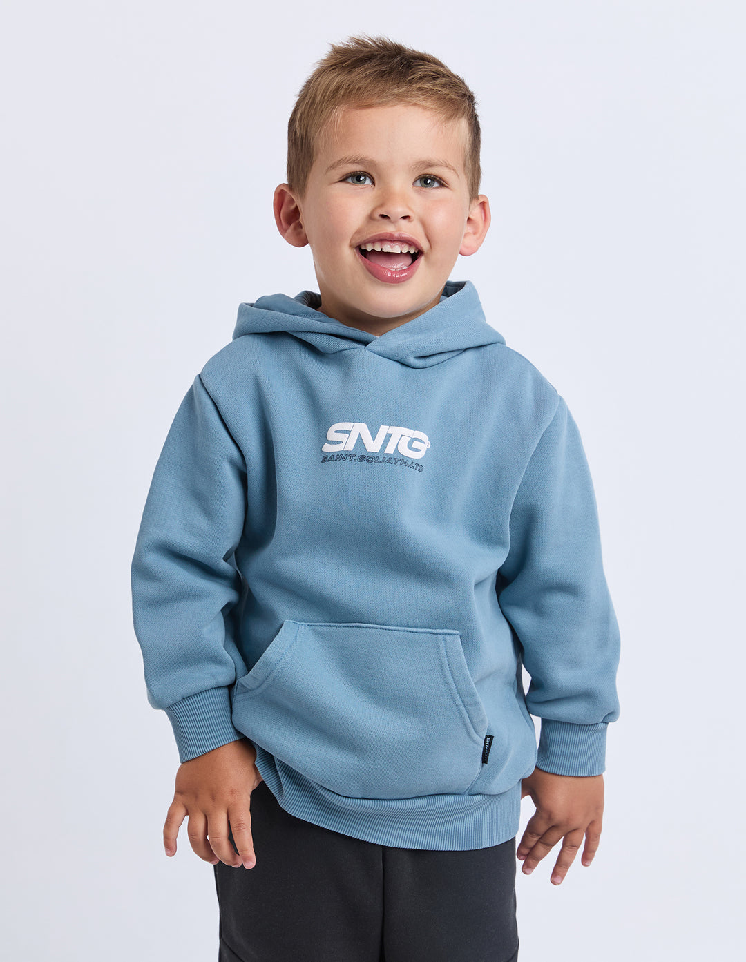 St Goliath Boys Challenger Hoodie (Size 3-7) - Mid Blue - view 6