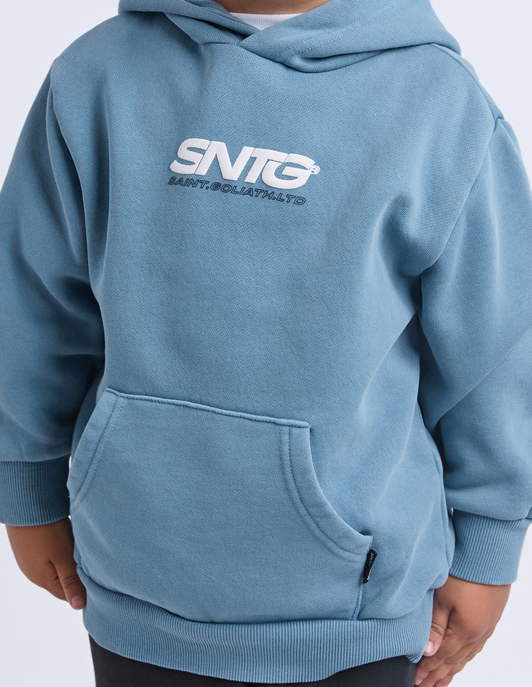 St Goliath Boys Challenger Hoodie (Size 3-7) - Mid Blue - view 7
