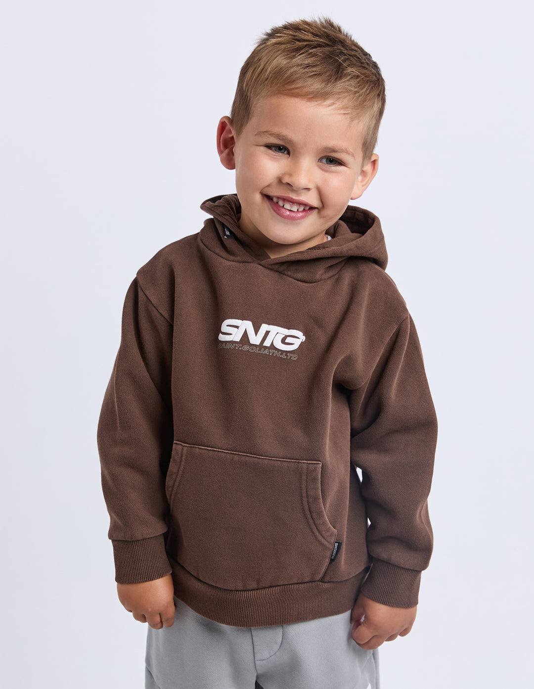 St Goliath Boys Challenger Hoodie (Size 3-7) - Brown - view 5
