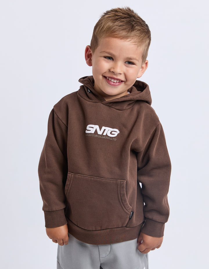 St Goliath Boys Challenger Hoodie (Size 3-7) - Brown - view 5