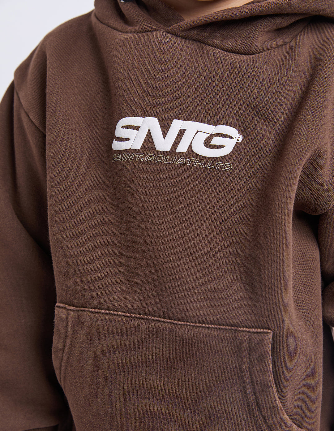 St Goliath Boys Challenger Hoodie (Size 3-7) - Brown - view 7