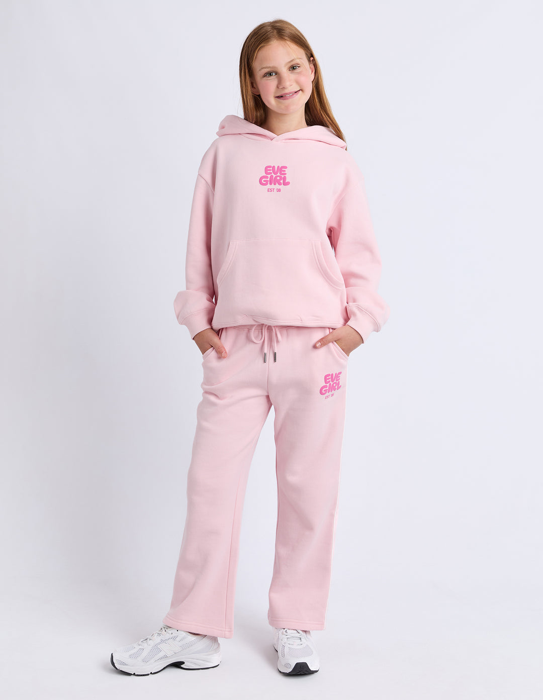 Eve Girl Sports Club Flare Trackpant (Size 8-16) - Pale Pink - view 6