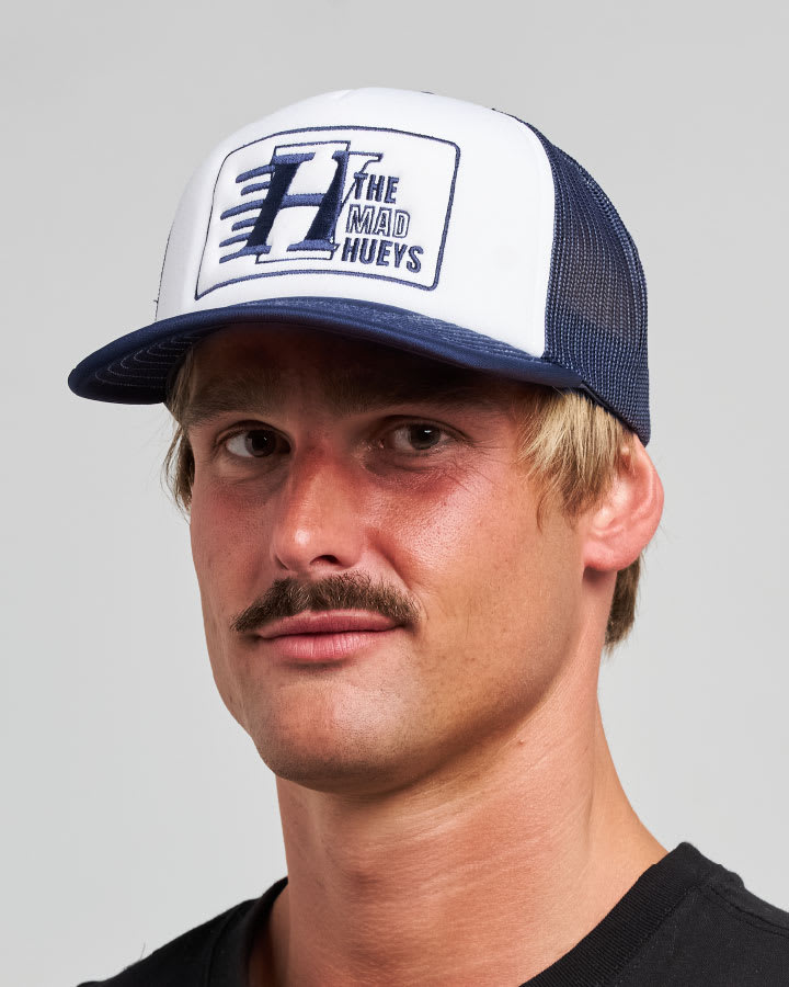 The Mad Hueys Contrast Hueys Foam Trucker in White - product photo 3