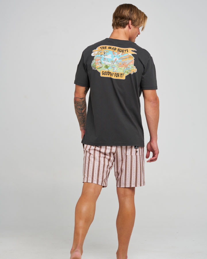 The Mad Hueys Good Day For It SS Tee in Vintage Black - product photo 3