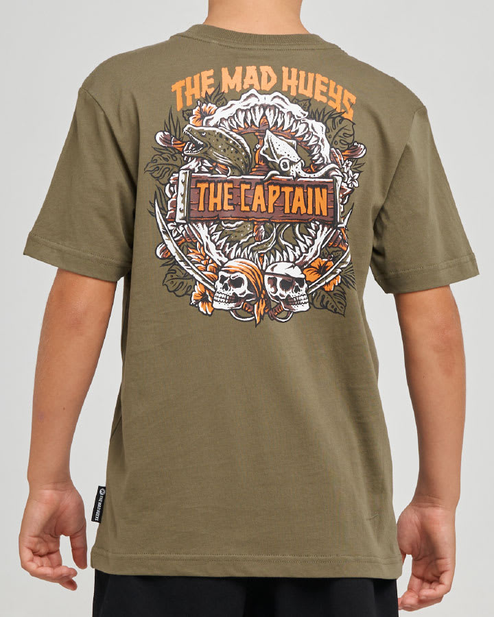 The Mad Hueys Troppo Captain Youth SS Tee in Olive - product photo 1