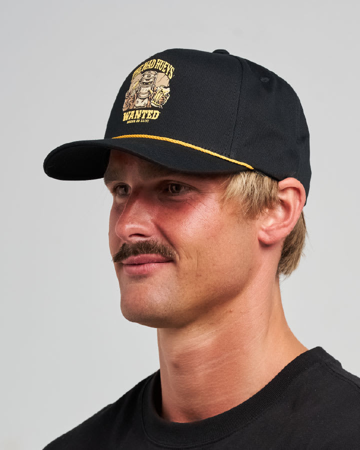 The Mad Hueys Keg Kelly Poster Twill Snapback in Black - product photo 3