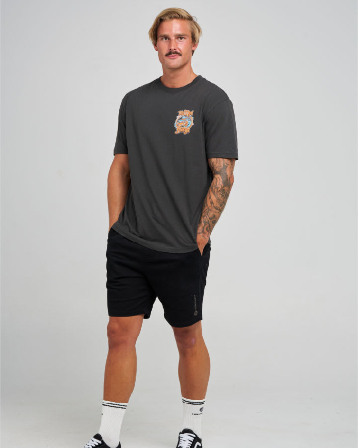The Mad Hueys Shrimp My Ride SS Tee in Vintage Black - product photo 4