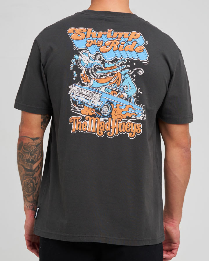 The Mad Hueys Shrimp My Ride SS Tee in Vintage Black - product photo 1