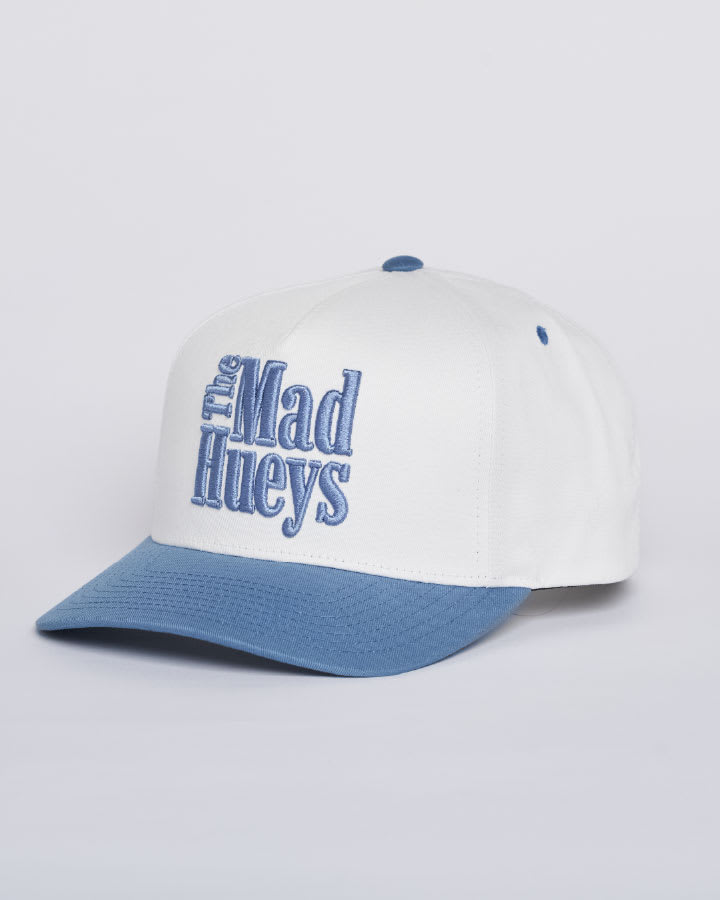The Mad Hueys Ranch Hueys Twill Snapback in White - product photo 1