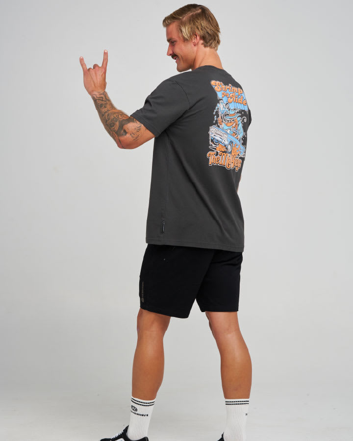 The Mad Hueys Shrimp My Ride SS Tee in Vintage Black - product photo 3