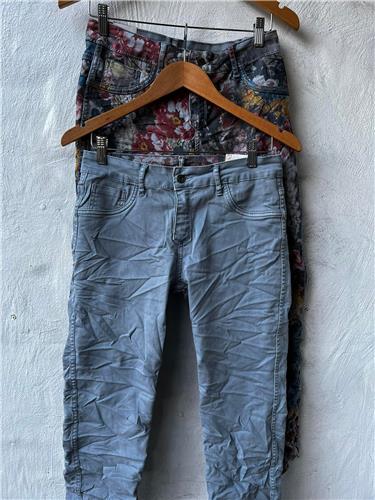 Onado Reversible Floral Jeans-  Floral/Blue