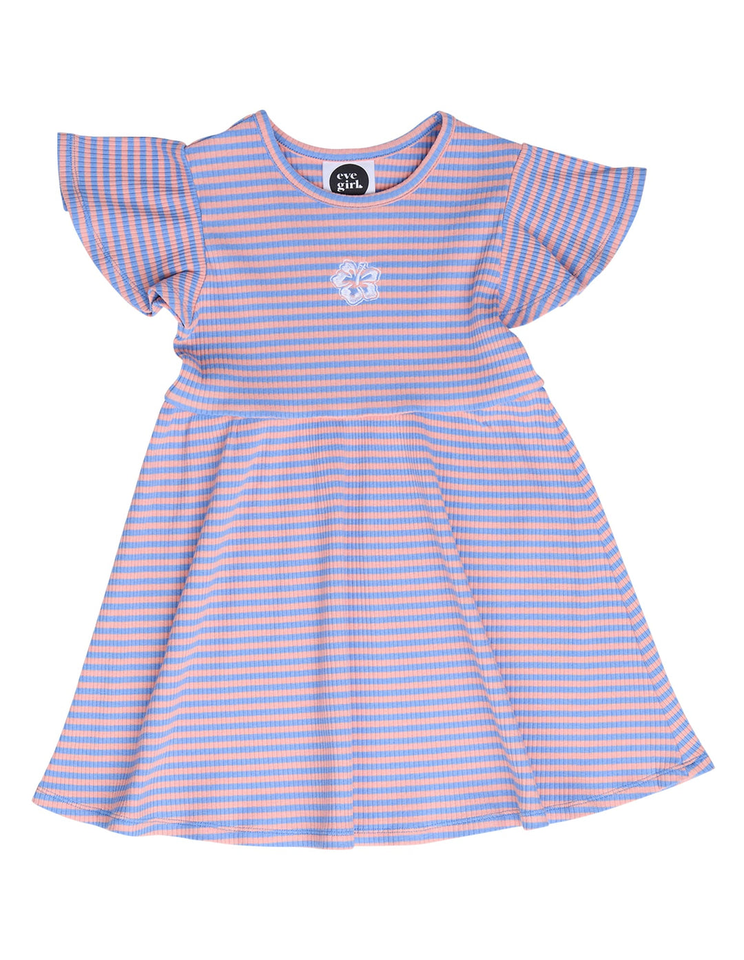 Eve Girl Ellidy Frill Dress (Size 3-7) - Stripe - photo 1 of 3