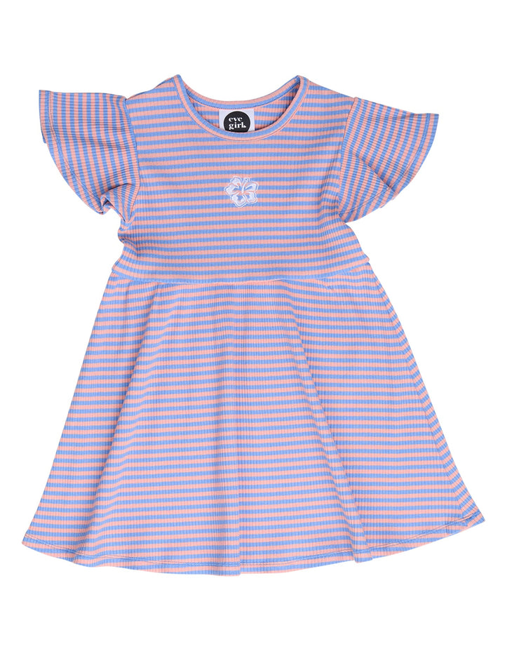Eve Girl Ellidy Frill Dress (Size 3-7) - Stripe - photo 1 of 3
