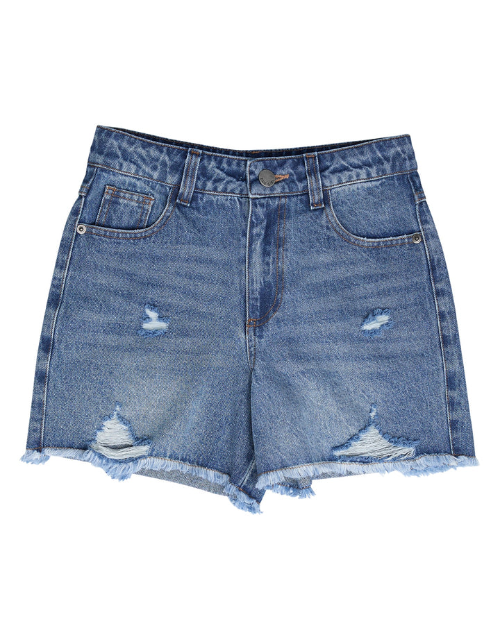 Eve Girl Lexi Denim Short (Size 8-16) - Mid Blue - photo 1 of 3