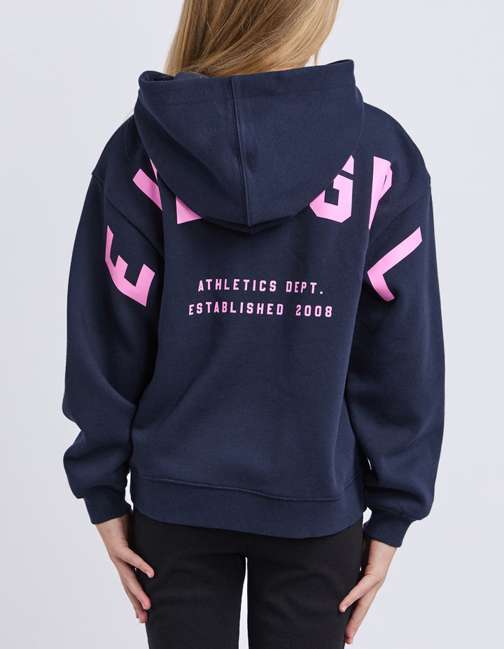 Eve Girl Performance Hoodie (Size 8-16) - Navy with Neon Pink - view 3