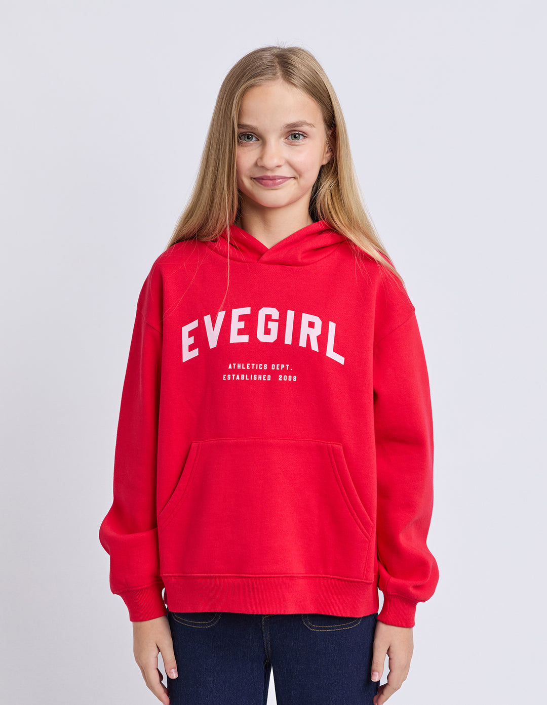 Eve Girl Performance Hoodie (Size 8-16) - Red