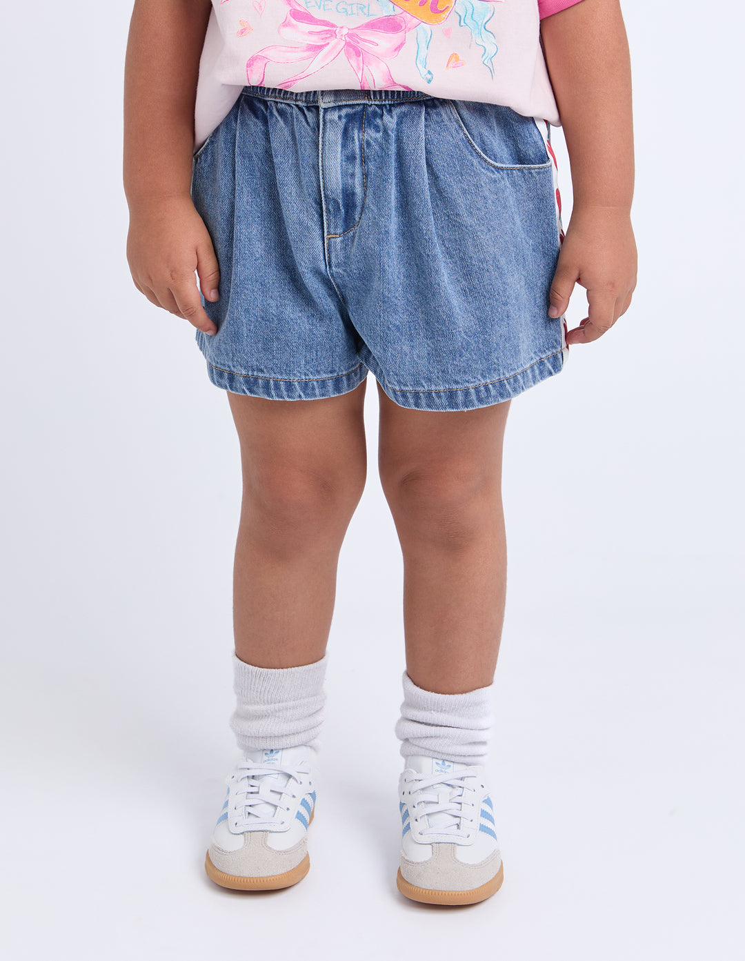 Eve Girl Love Denim Short (Size 3-7) - Denim - view 2