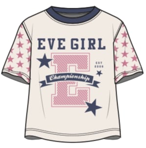 Eve Girl Superstar Tee (Size 3-7) - Vintage White - photo 1 of 1