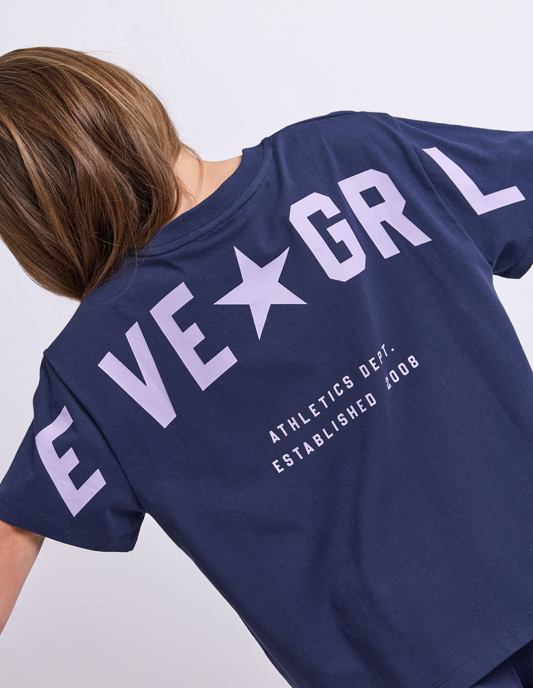 Eve Girl Motion Tee (Size 8-16) - Navy / Lilac - photo 6 of 9