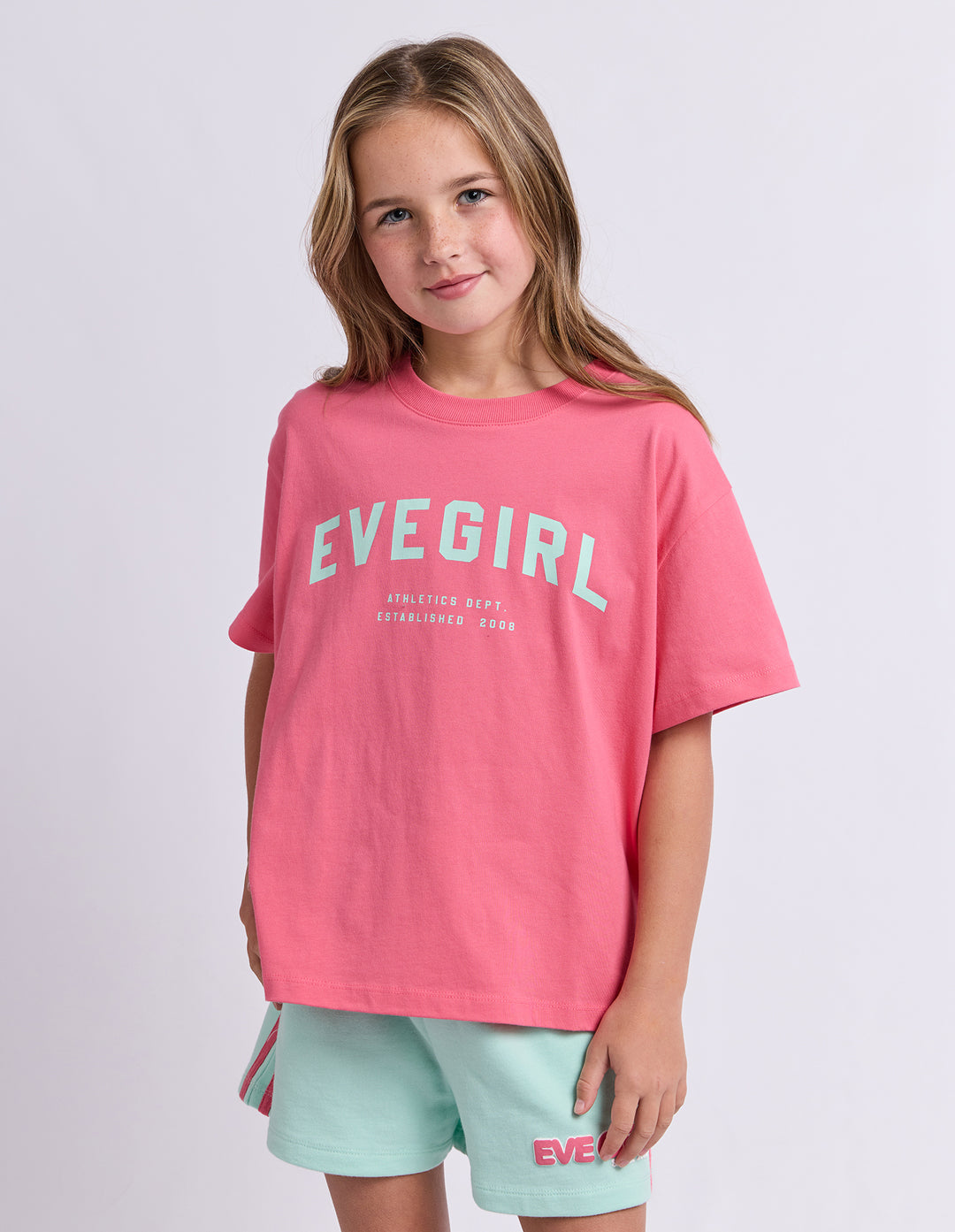 Eve Girl Motion Tee (Size 8-16) - Rose / Mint - view 4