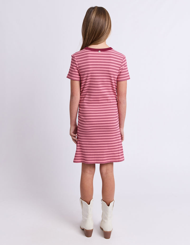 Eve Girl Freya Ruched Dress (Size 8-16) - Pink - view 5