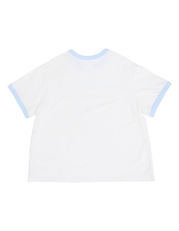 Eve Girl Lasso Ringer Tee (Size 8-16) - Vintage White - view 8