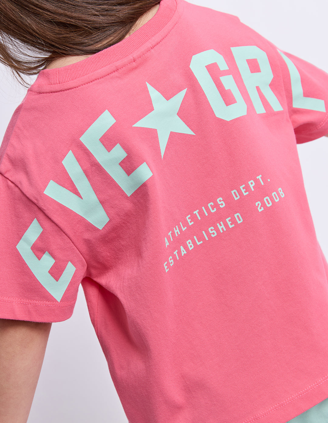 Eve Girl Motion Tee (Size 3-7) - Rose / Mint - view 4