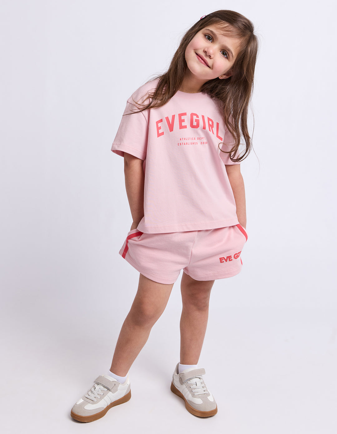Eve Girl Lounge Club Short (Size 3-7) - Pale Pink - view 2