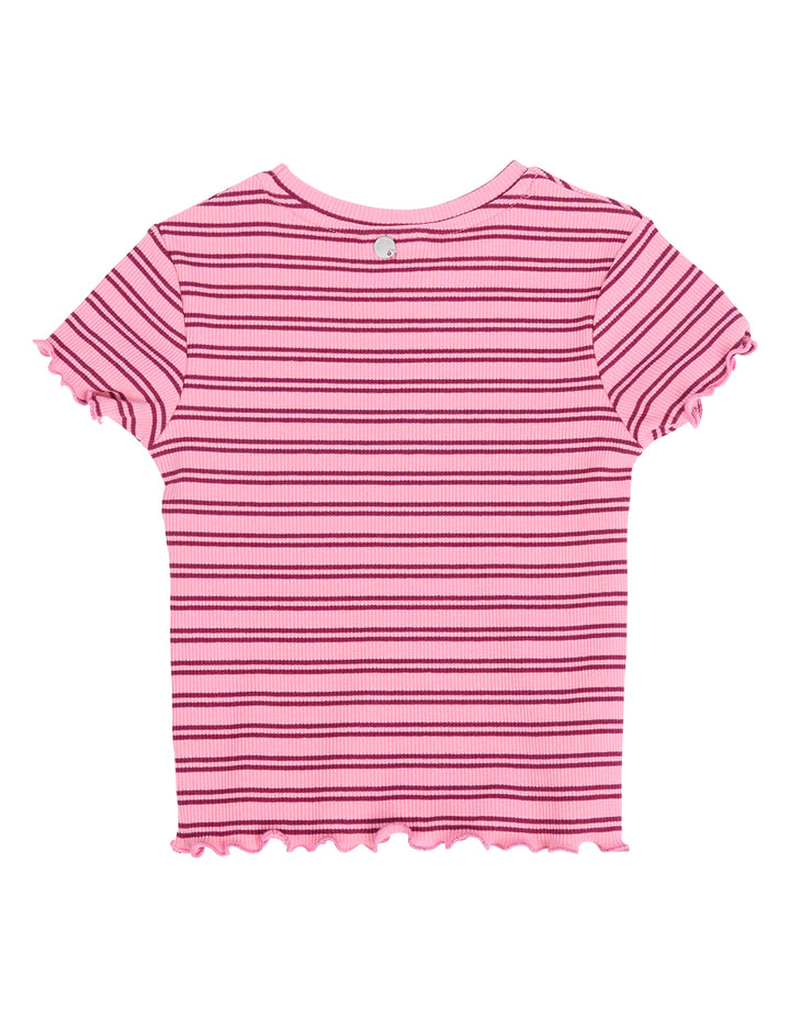 Eve Girl Freya Rib Tee (Size 3-7) - Pink - view 6