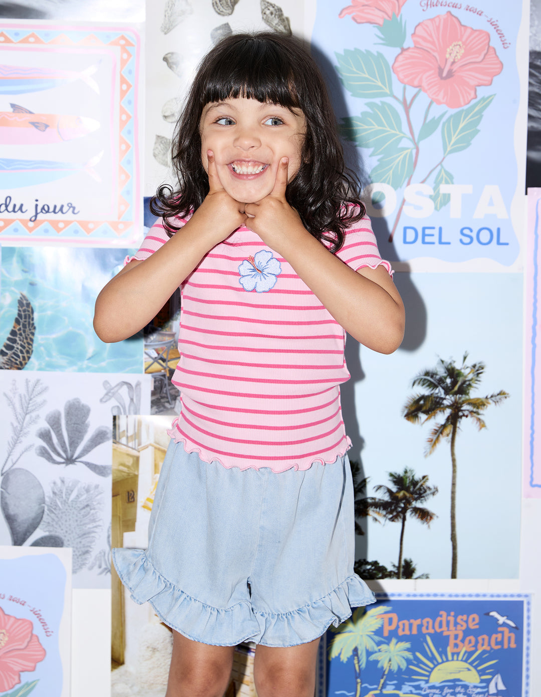 Eve Girl Lulu Rib Tee (Size 3-7) - Pink - view 6