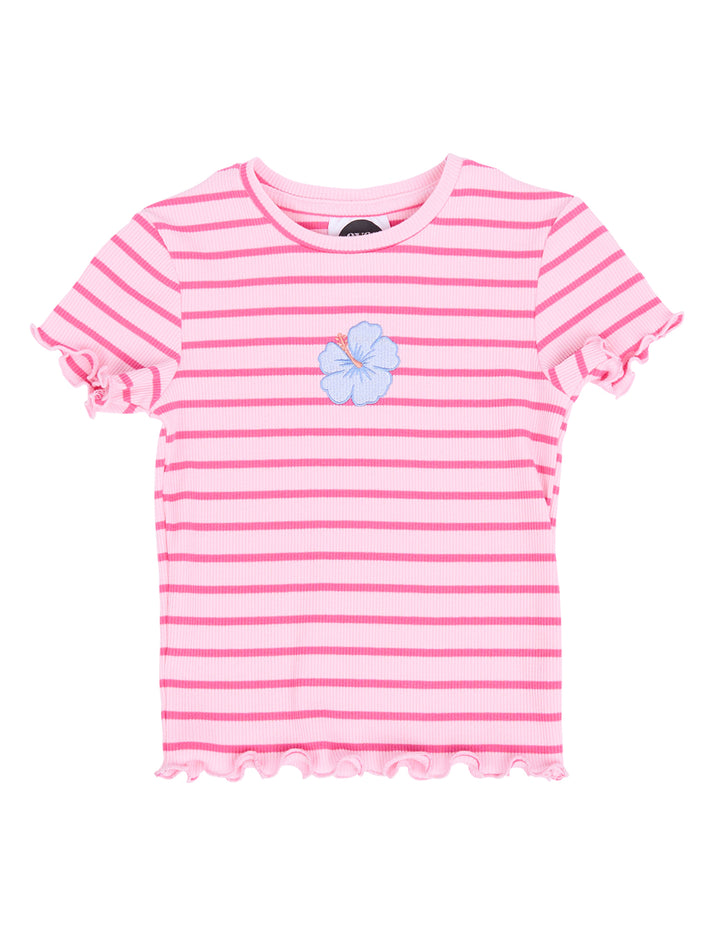 Eve Girl Lulu Rib Tee (Size 3-7) - Pink - view 7
