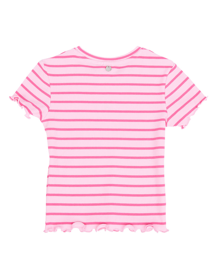 Eve Girl Lulu Rib Tee (Size 3-7) - Pink - view 8