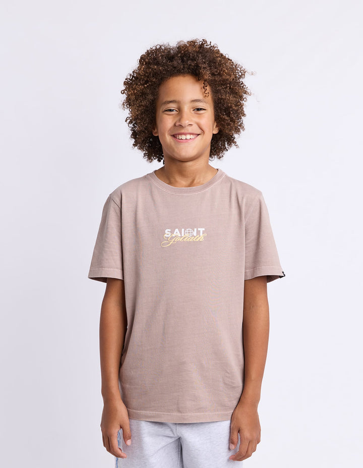 St Goliath Boys Global Tee (Size 8-16) - Tan - photo 1 of 7