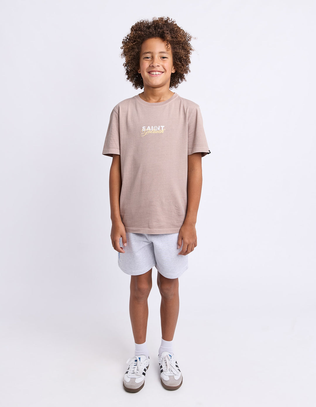 St Goliath Boys Global Tee (Size 8-16) - Tan - photo 2 of 7