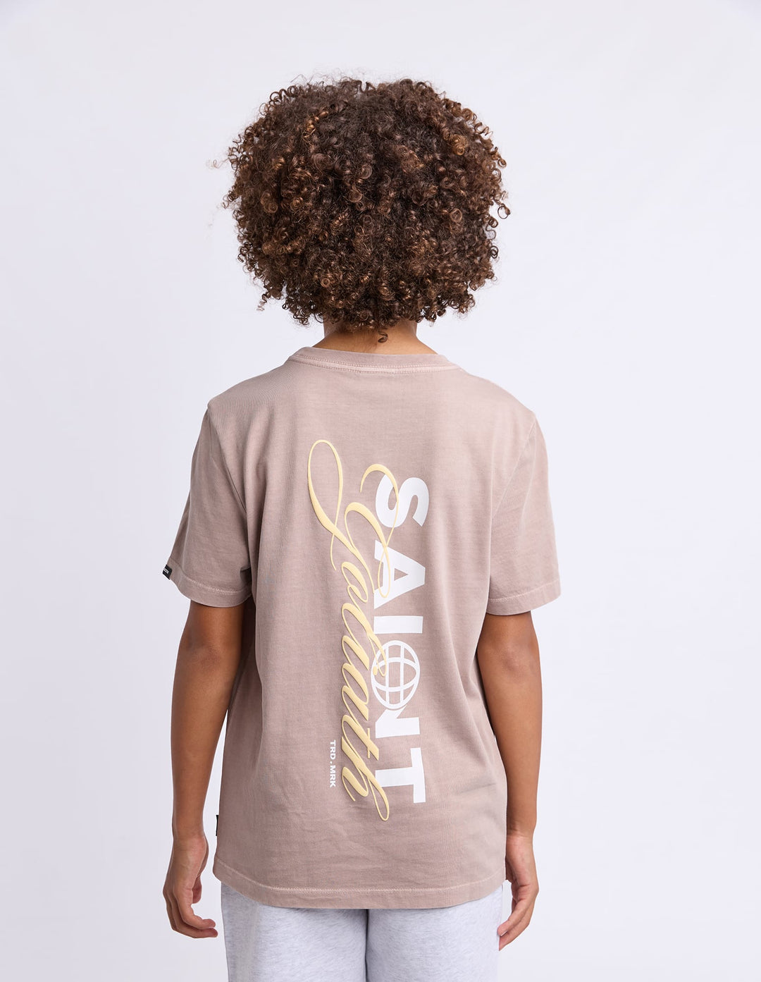 St Goliath Boys Global Tee (Size 8-16) - Tan - photo 3 of 7