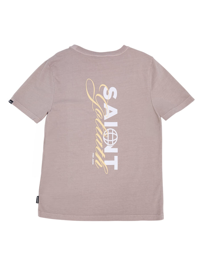 St Goliath Boys Global Tee (Size 8-16) - Tan - photo 6 of 7